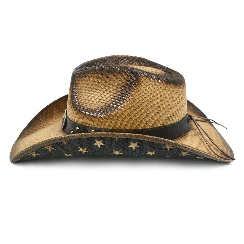 8822 Straw Cowboy Hat For Women And Men – Western Sun Country - Picture 2 of 8